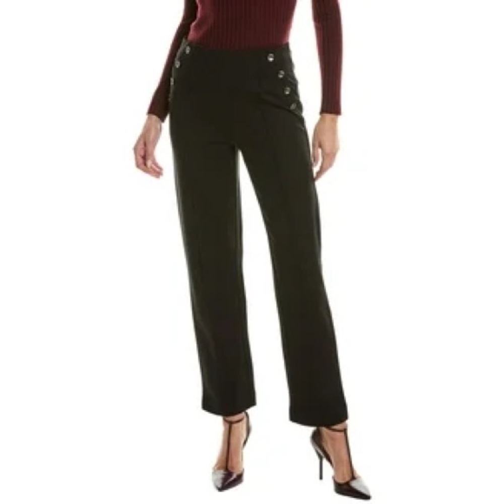 Nanette Lepore Black Pull-On Button Detail Pants with Pockets – Size XL